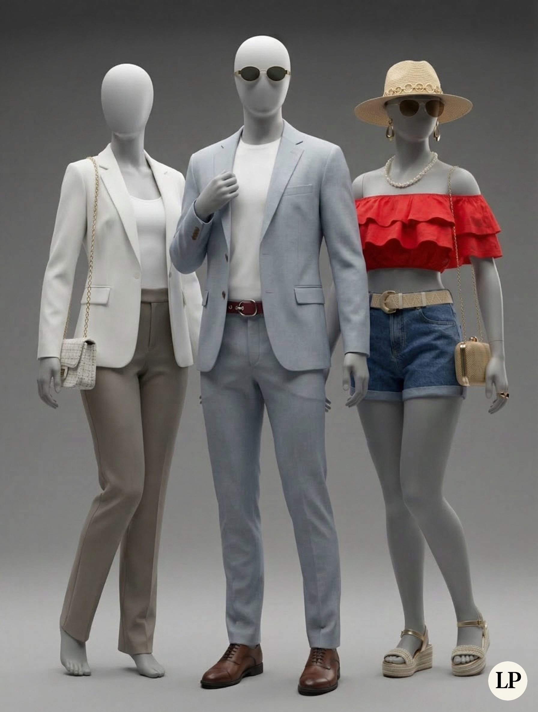 Mannequins displaying Las prendas collection